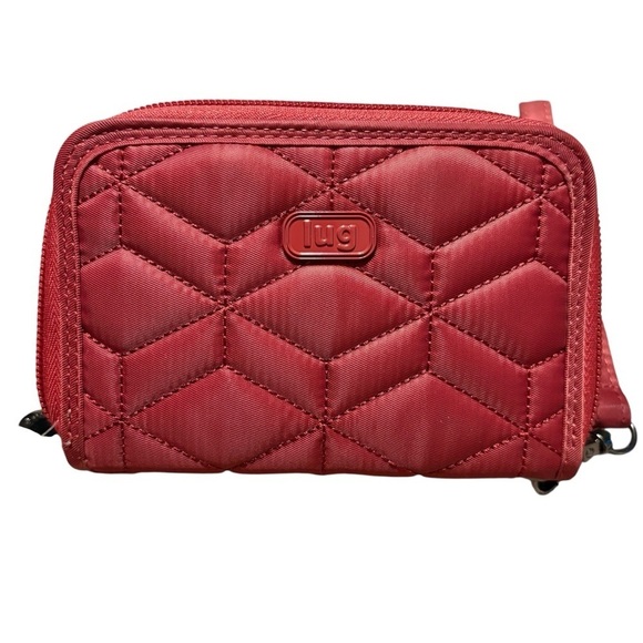 lug Handbags - Lug RFID Quilted Wristlet Rodeo Wallet Rosewood NWOT Rare Sold Out Color